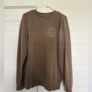 Classic Brown Crewneck Sweatshirt
